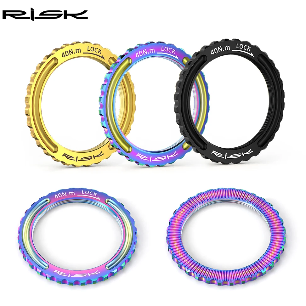 خطر سبائك التيتانيوم مركز قفل غطاء القرص دراجة قفل القرص غطاء حلقة الجوز صالح ل Campagnolo CP العجلات WTO الدراجة الملحقات #4