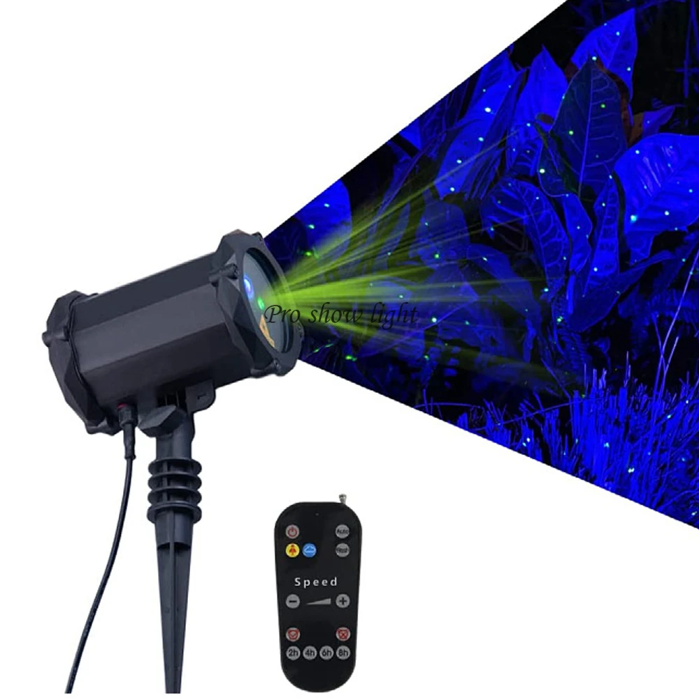 Firefly lazer işığı IP65 su geçirmez lazer noel işık açık bahçe lazer işıkları projektör veranda bahçe ev odası dekor için