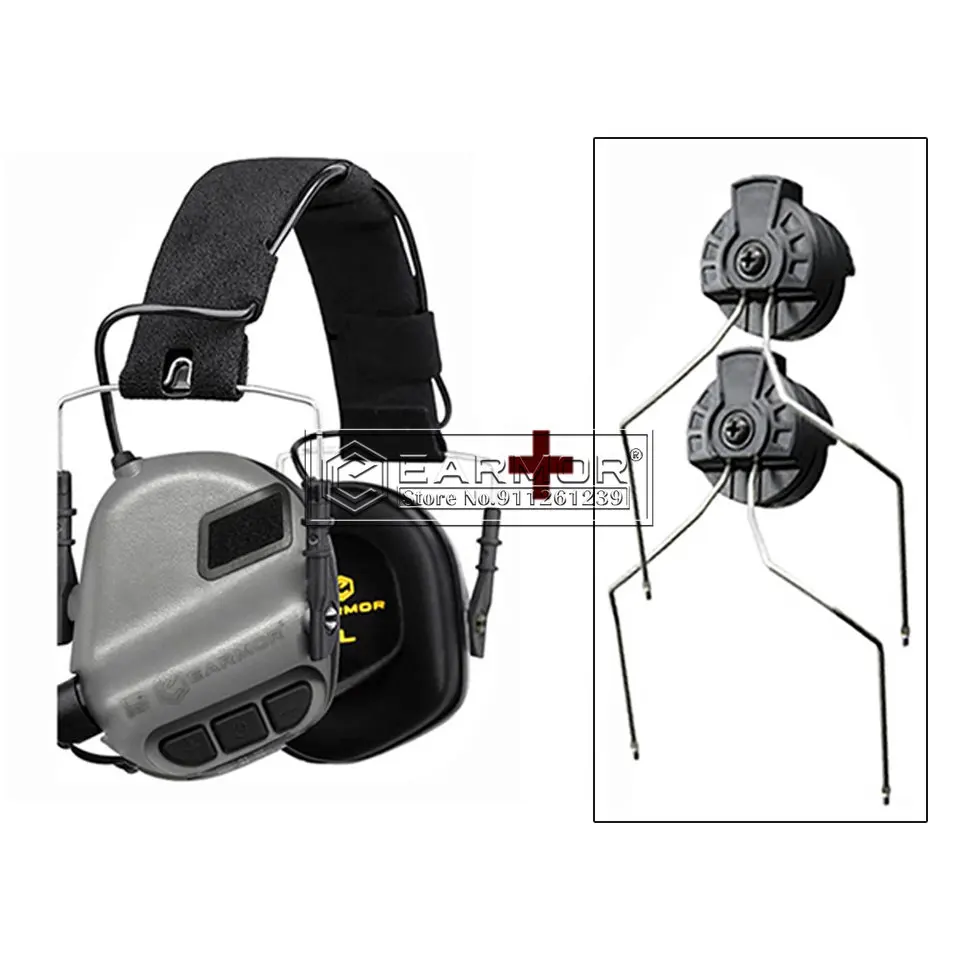 

EARMOR Tactical Headset M31 MOD3 & ARC Rail Adapter Set 6 Color Shooting Noise Clearance Aviation Noise Reduction Headset