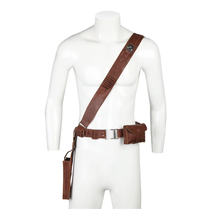 

Boba Fett Costume Props PU Leather Belt With Bullets Accessories Gun Holster Cosplay For Halloween Adults