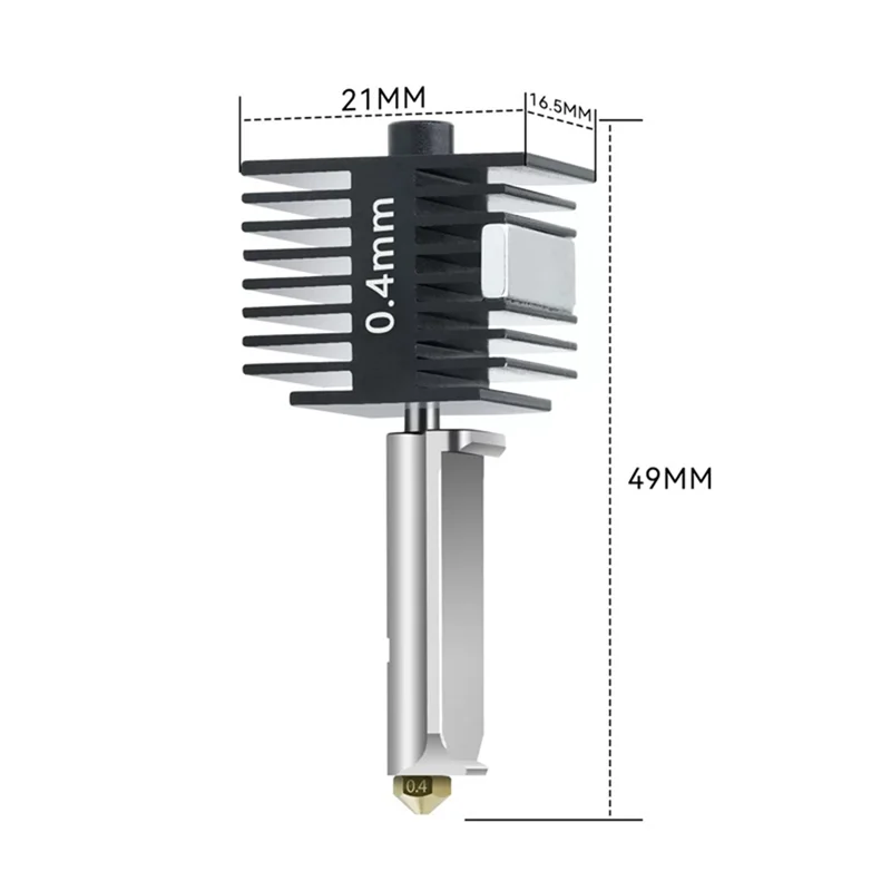 ل Bambu Lab A1/A1 Mini Hotend Kit 0.2 مللي متر فوهة نحاسية لطابعة Bambu Lab A1 ثلاثية الأبعاد Hotend