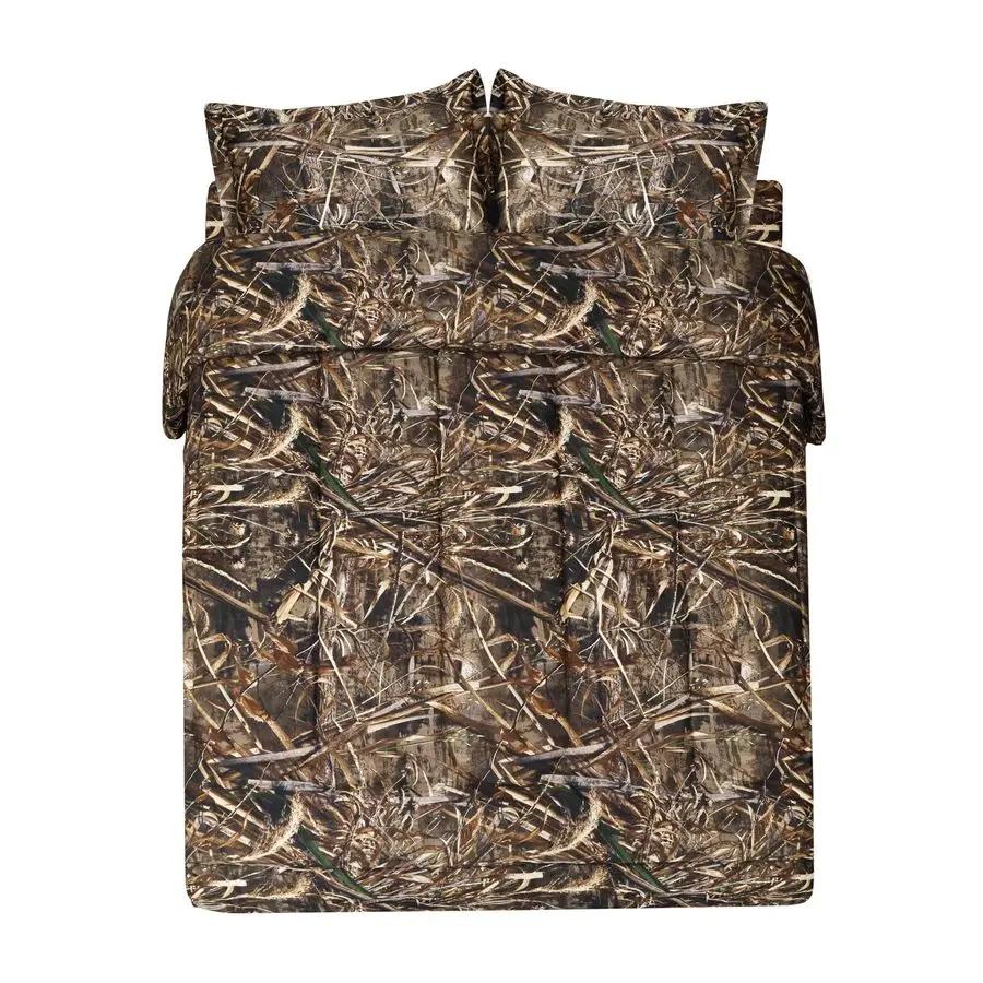 

Комплект постельного белья Realtree Max5 Camo Queen из 3 предметов: легкое, дышащее микрофибровое одеяло для всех сезонов, декор в стиле фермерского дома/рустик