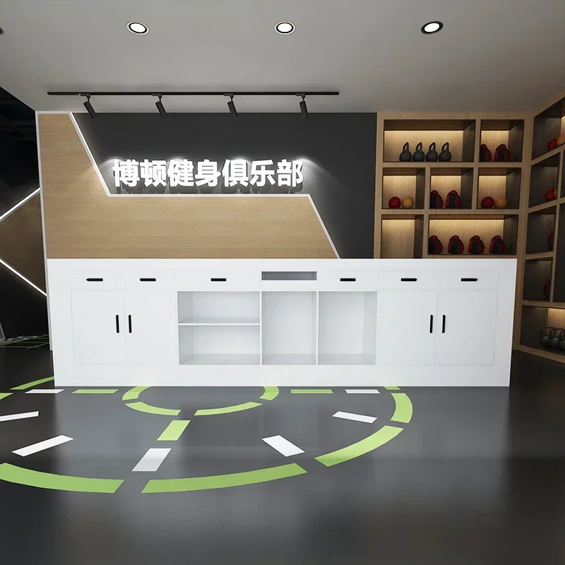 Simple Modern Beauty Salon Health Club Bar Counter Nail Salon Cashier Reception Desk
