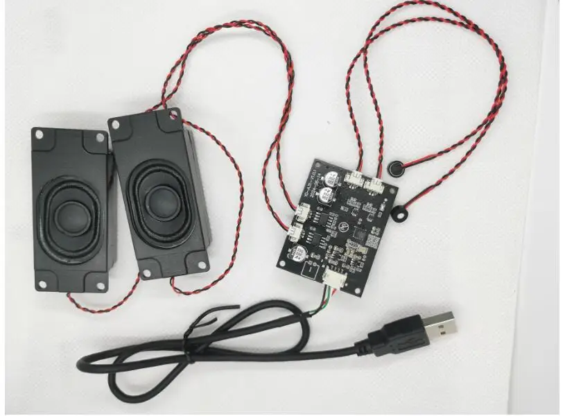 USB dual microphone dual channel speaker supports echo cancellation, noise reduction, and driver free operation