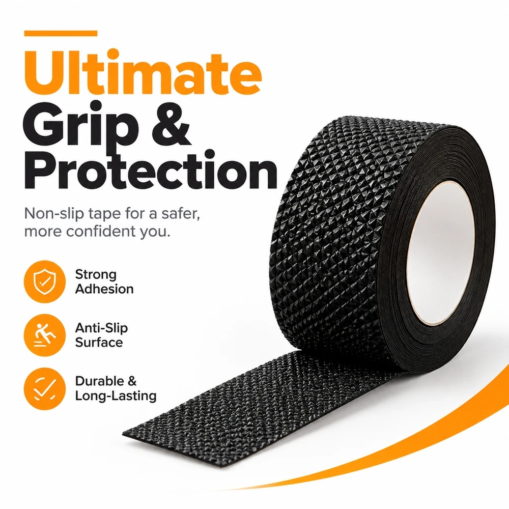 Adhesive Diamond Pattern Anti Slip Sole Tape 1 Roll Shoe Protection for Sneakers Leather Boots Festive Season Present