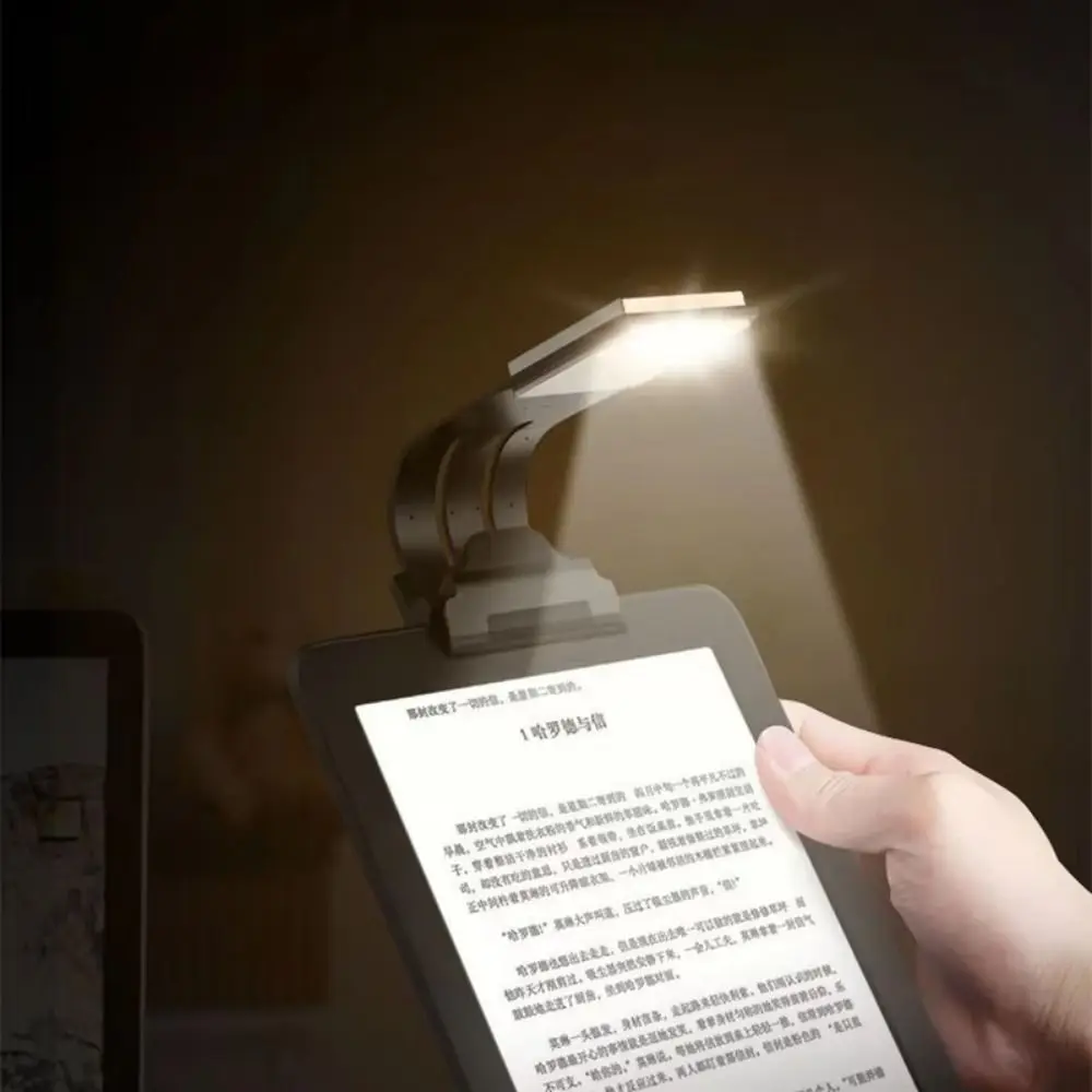 

Eye Protection Book Clip Lights Clip-on Detachable Clamp Night Light 4 Gear Dimming Clip on LED Reading Lamp with Clip Office