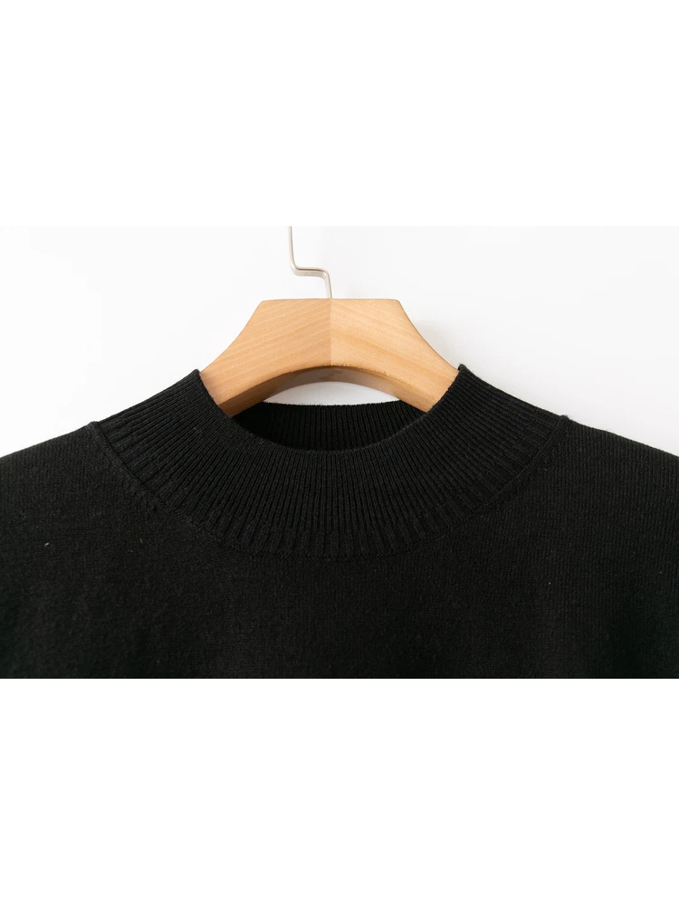 

Comfortable Warm ort Sve Long Ne Sweater Faionable Korean Sle Commute Sle Polyester Fiber round Ne Sweater