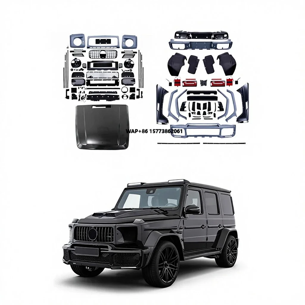 B Style Conversion Kit for W463 1990-2019 Upgrade to W464 Auto Parts Front Bumper Rear Bumper Hood Bonnet Fenders