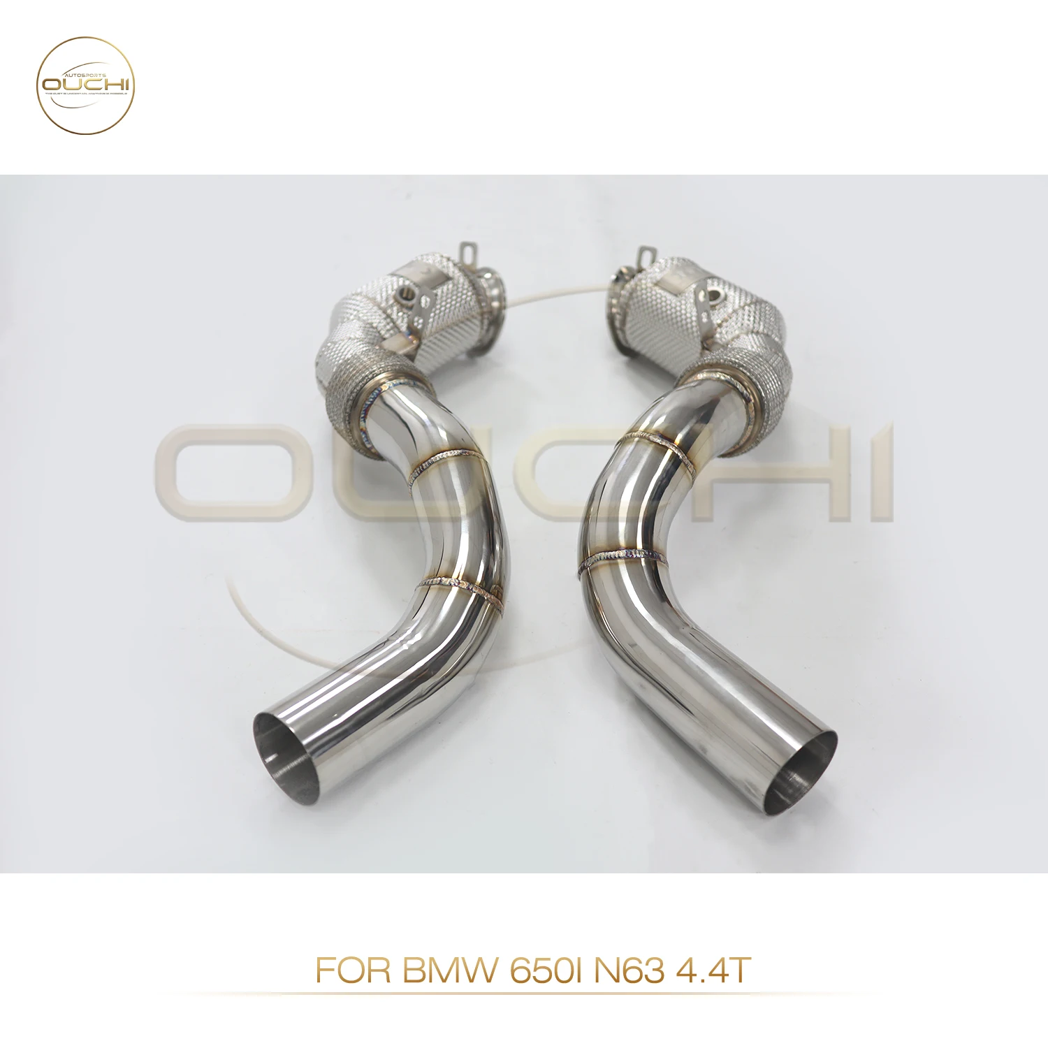 OUCHI نظام العادم الفولاذ المقاوم للصدأ الأداء النازل لسيارات BMW 650i F06 F12 F13 N63 محرك 4.4T بدون القط النازل