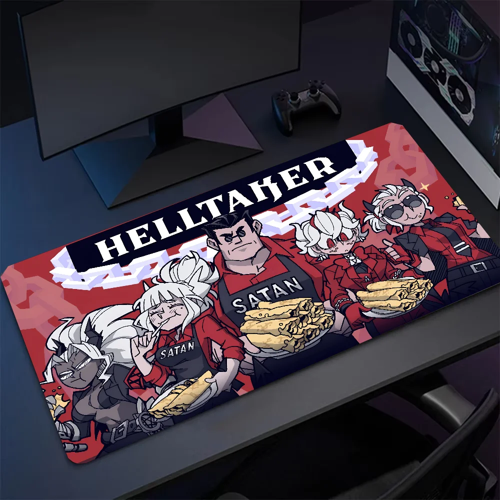 Game H-Helltaker Mousepad Large Gaming Mouse Pad LockEdge Thickened Computer Keyboard Table Desk Mat