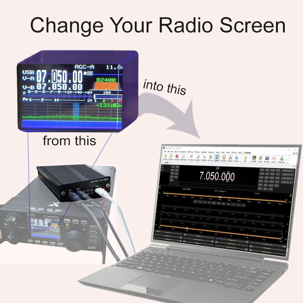 Imagem -04 - Xiegu-dedicado u5 Link Radio Connector Ft8 Pass-through Hrd n1 mm cw Use Placa de Som Nativa do Seu Computador Plug And Play G90