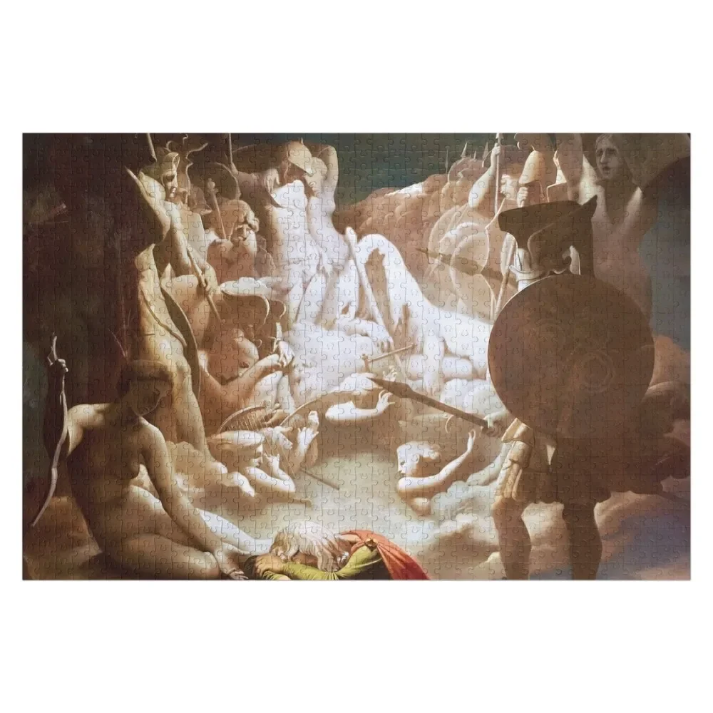 Jean-Auguste-Dominique Ingres The Dream of Ossian Jigsaw Puzzle For Children Custom Photo Personalize Puzzle