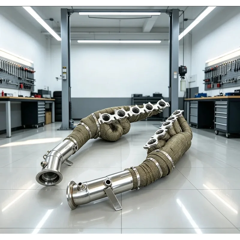 Perfectly Customized Performance Exhaust Manifold Header Specifically Designed for Lamborghini Huracan STO 5.2 2020-2025