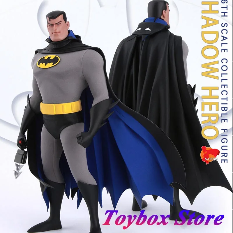 S-HERO SH006 1/6 Shadow Hero Movable Action Figure Anime Batman Replaceable Head Sculpt 12