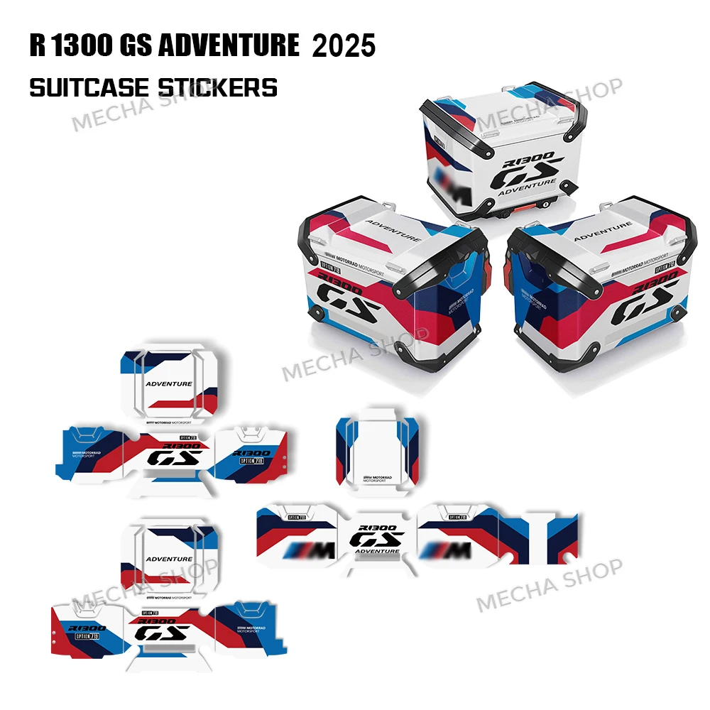 

For R 1300 GS Adventure 2025 R1300GS ADV Suitcase Sticker Kit Motorcycles Luggage Decal Protection