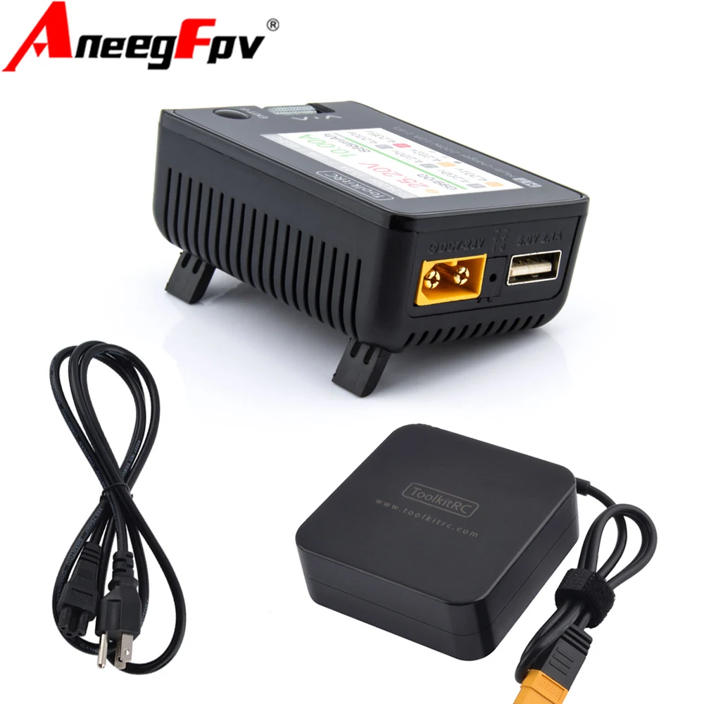 

ToolkitRC M7 200W 10A DC Balance Charger Discharger for 1-6S Lipo Battery With Voltage Servo Checker ESC Tester Receiver LCD IPS