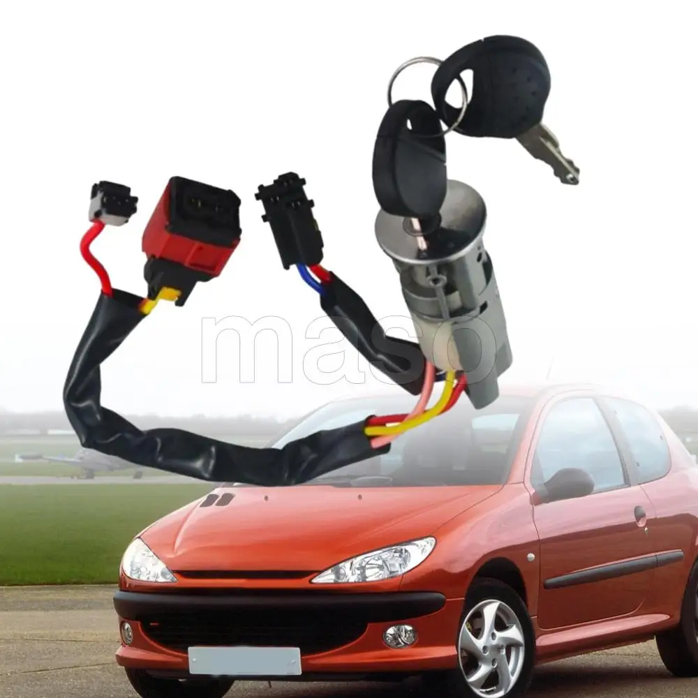 

Кабель замка зажигания с ключами для Peugeot 206 1998–2010 406 1999–2004 Citroen Xsara Picasso 1999–2010 4162P0 992712