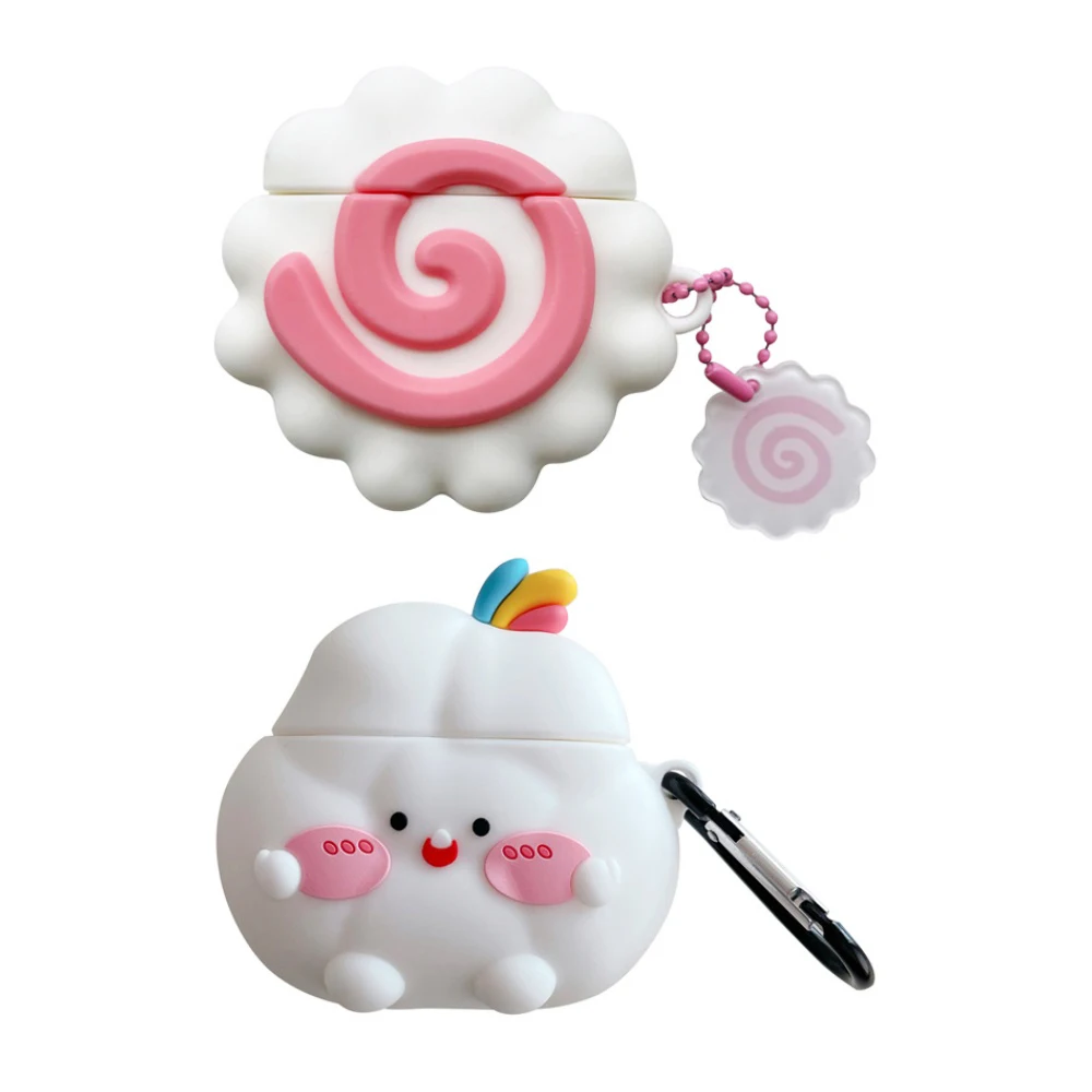 

MINISO Lovely 3D Cartoon Cloud Earphone Case For Apple Airpods 3/2/1 with Hook Anti-drop Protective Cover For Airpods Pro2 Funda