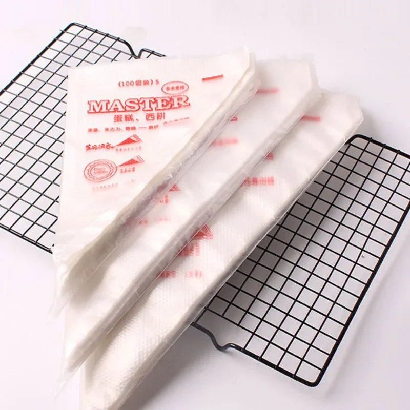 Heavy Duty Disposable Pastry Tubes Food Grade Milk Squeeze Bags Burst Proof Non Slip Baking Tools Odor Free Cake Decora