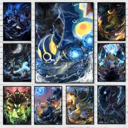 Pokemon Cartoon Anime Canvas Painting Charizard Lucario Poster Print Mural Picture Wall Art Children Room Decor Gifts Cuadros