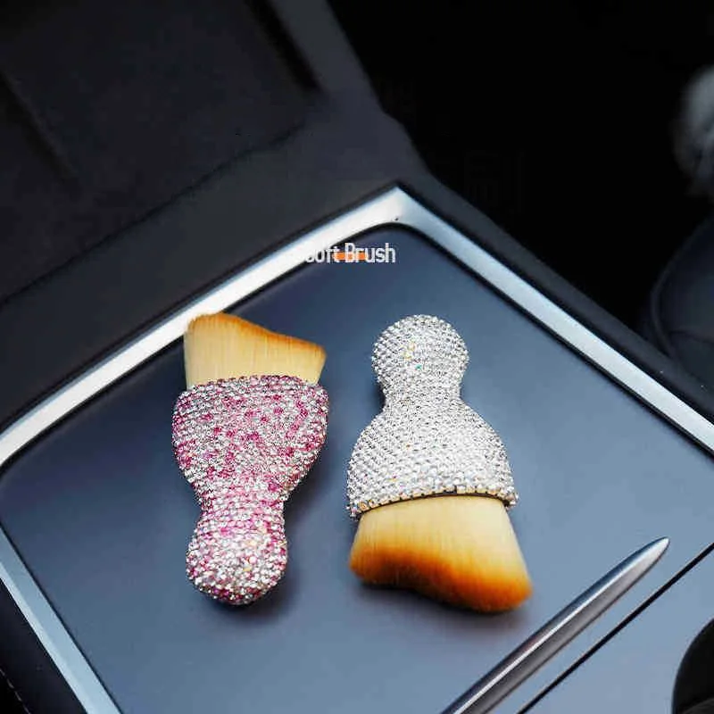 

Mini Diamond Car Dust Removal Brush Indoor gaps Cleaning Brush Cleaning Tools Air Conditioning Vent Brushes Car Accessories