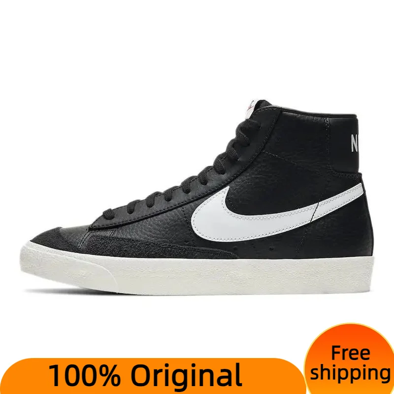 

Nike Blazer Mid 77 Vintage Black Sail Sneakers shoes BQ6806-002 With Original Box