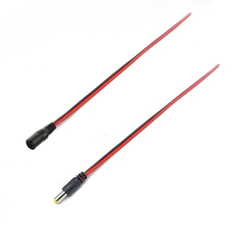 1 5 10 stuk Mannelijke Vrouwelijke DC Power Connector 5 V 12 V 5.5x2.1mm Draad Kabel Plug Adapter voor TV Camera 5050 2835 LED Strip Tape Licht