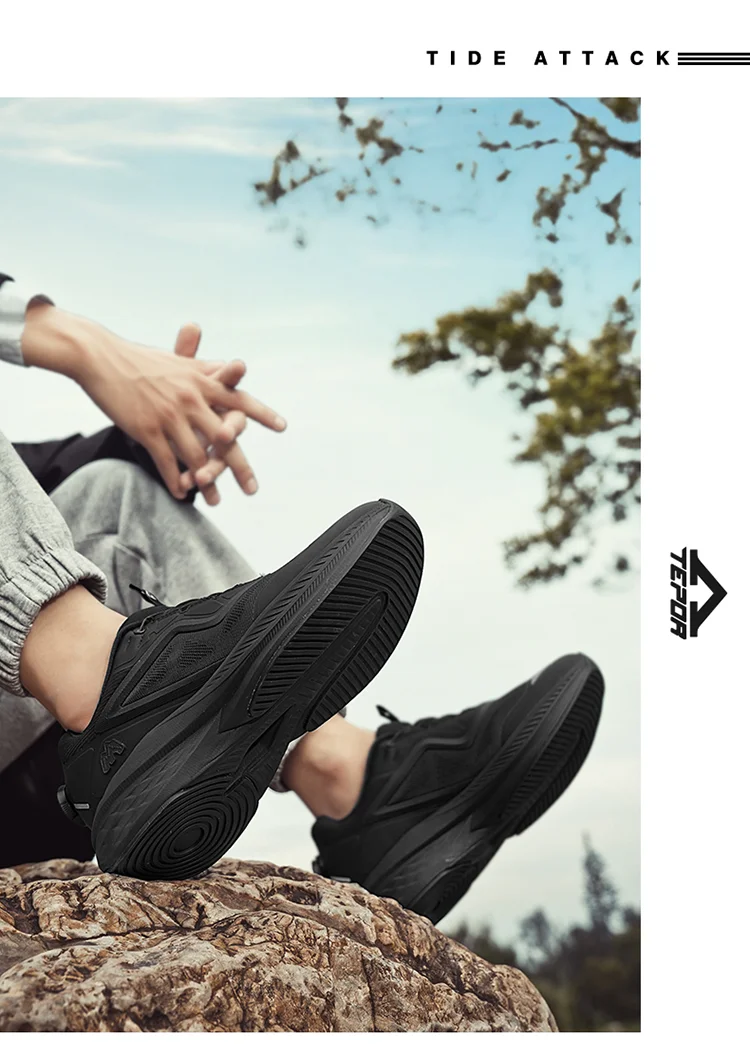 Men's Outdoor Sports Casual Shoes Ultra-Light Cushioned Hiking Travel Shoes Women's Breathable Running Shoes