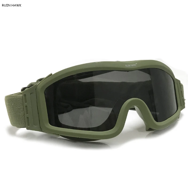 

Military Hunting Tactical Glasses Military Airgun Shooting 3 Lenses Men's Outdoor Cycling Hiking Glasses Sunglasses