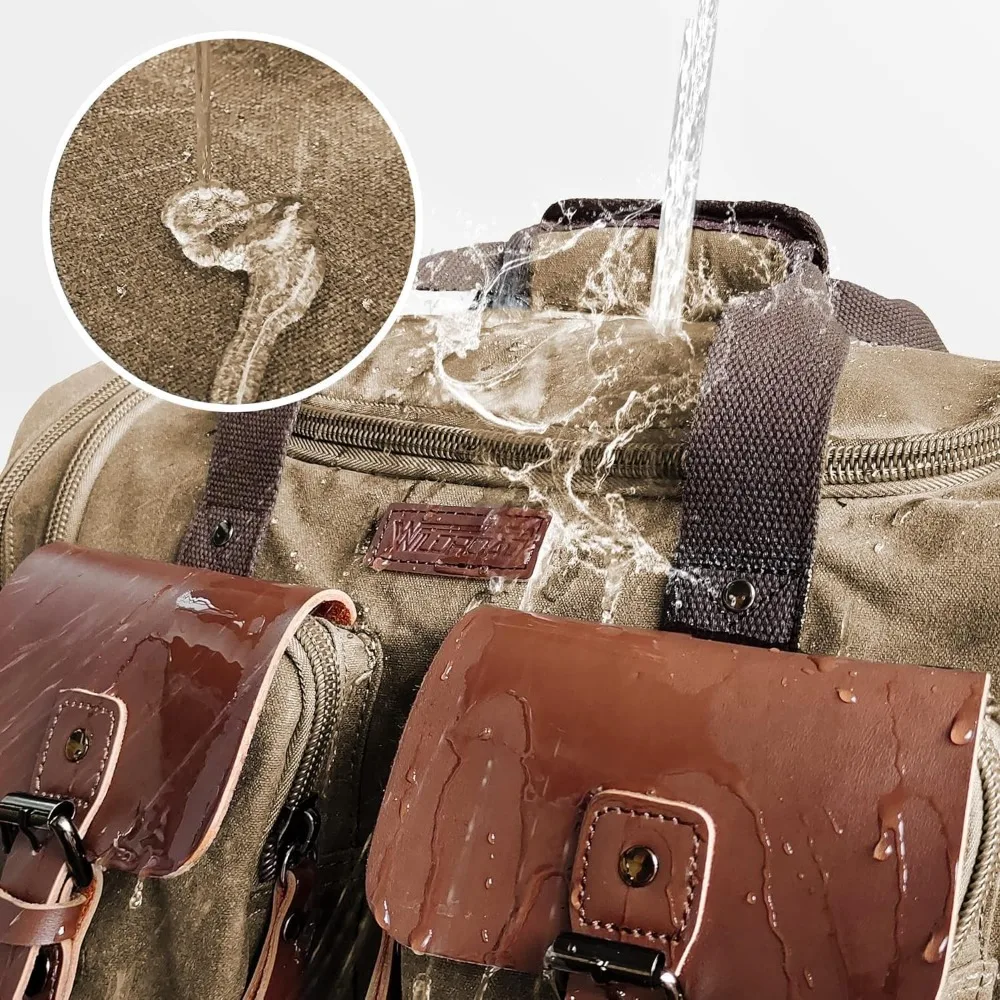 حقيبة قماشية مقاومة للماء سعة 60 لترًا - حقيبة سفر ليلية بسعة كبيرة في عطلة نهاية الأسبوع للمغامرة الخارجية