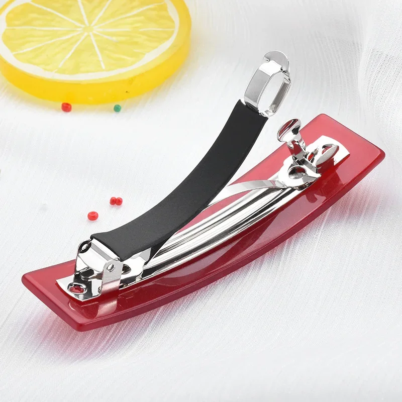 

2025 Spring clip, retro art one-piece side clip, fashionable clothing hair clip