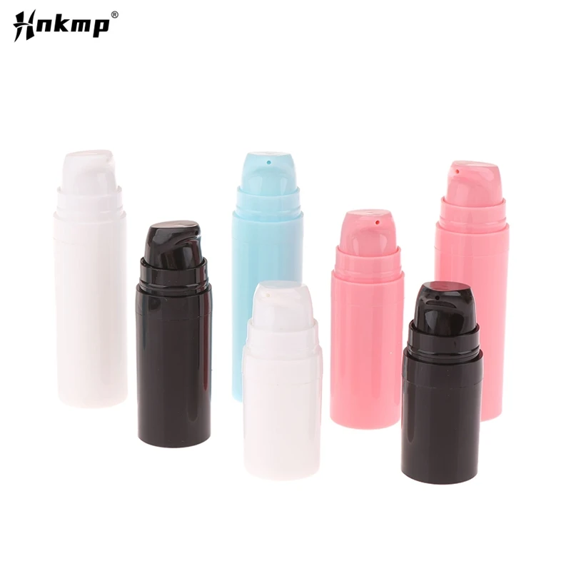 Refillable Lotion Bottles Airless Pump Vacuum Toiletries Container Empty Plastic Cosmetic Bottle 5ml 10ml 15ml