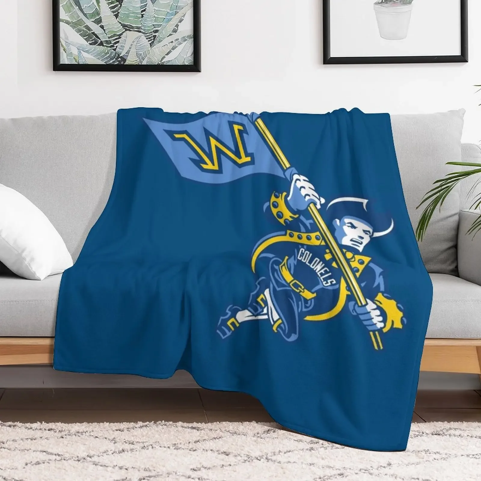 Wilkes University Throw Blanket for winter Luxury Plaid Picnic Blankets