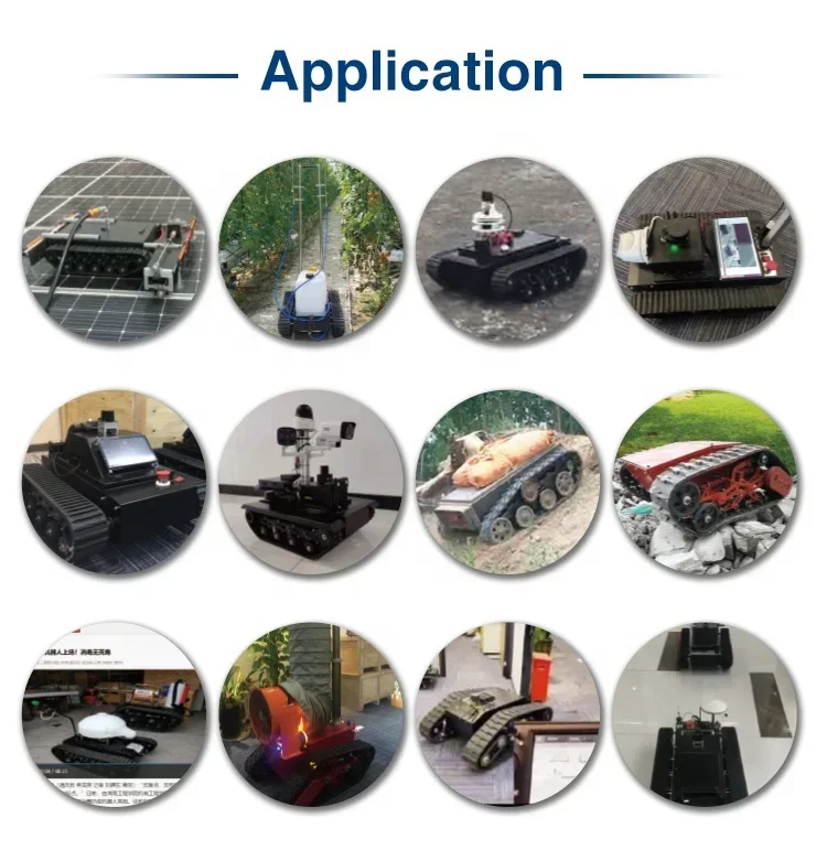 カスタム農業噴霧器投射可能なパトロール無人地上 UGV シャーシプラットフォームロボットカー自走式自走式噴霧器