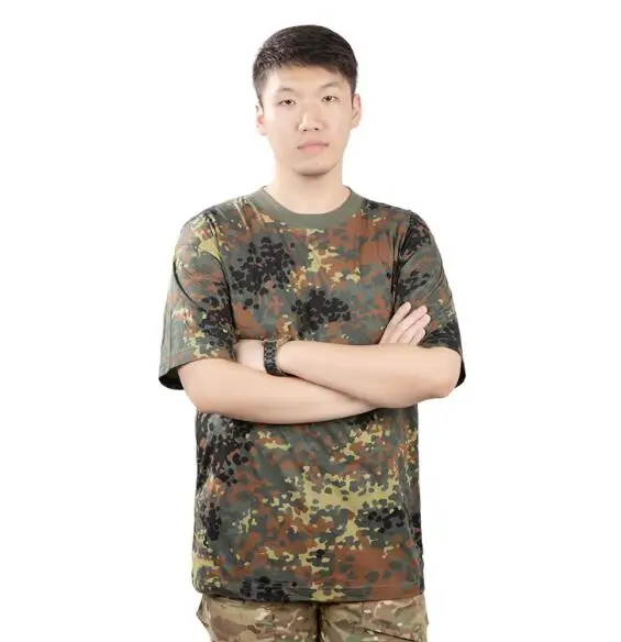 

Summer Men T shirt Camouflage Outdoor Fleck Tarnung
