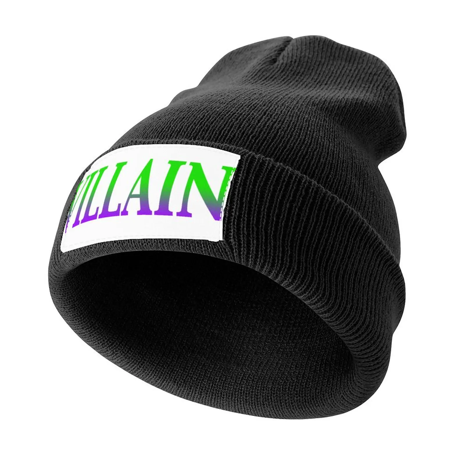 Villain - green and purple Knitted Cap Sports Cap Beach Streetwear party Hat Women's Hats For The Sun Men's