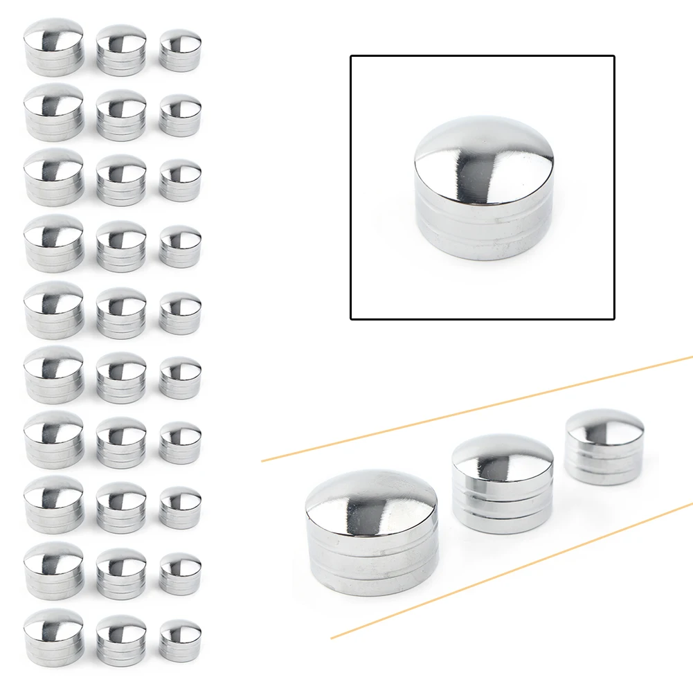 9mm 11mm 13mm Motorcycle Inner Schrauben Bolt Topper Caps Cover For Harley Davidson CNC Aluminum 10Pcs/Set