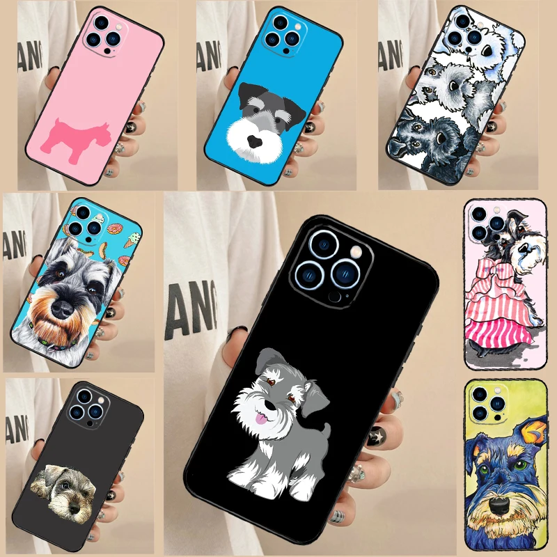 Miniature Schnauzer dog art Case For Samsung Galaxy A55 A35 A15 A54 A34 A52 A32 A12 A13 A33 A53 A16 A26 A36 A56 A17 A37