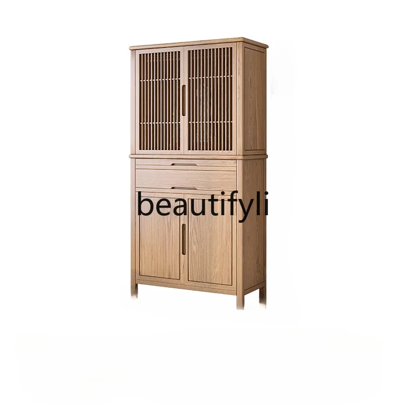 

North America, all solid wood hidden door table, high-end modern wall Buddhist platform