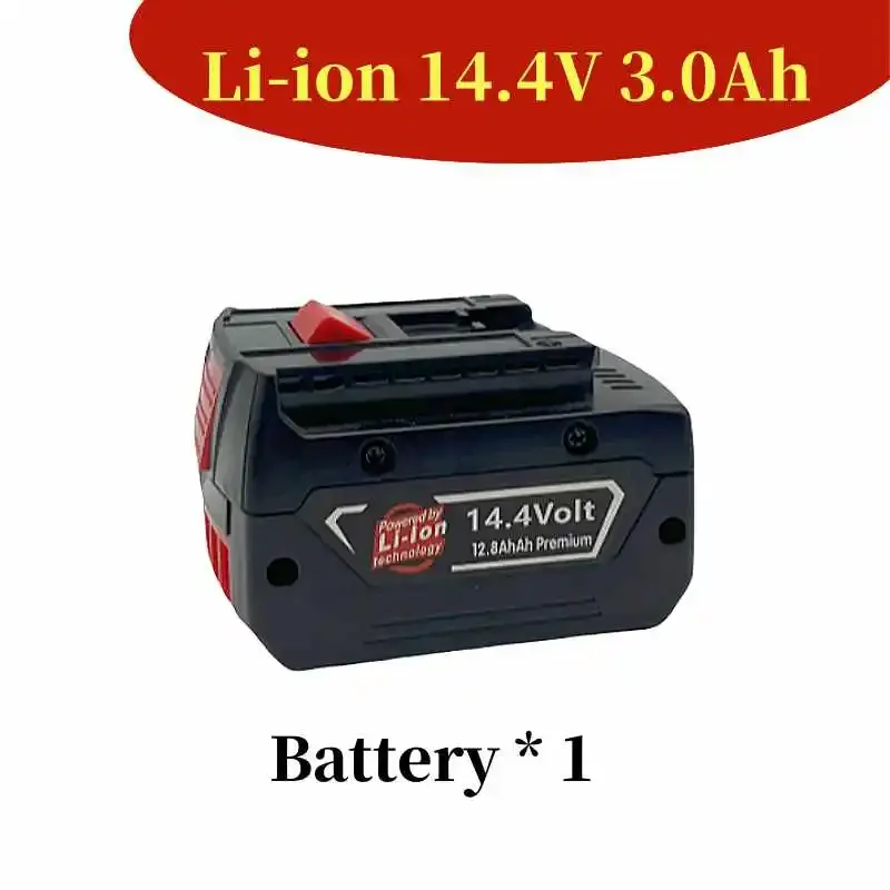 14.4V 3000mAh rechargeable lithium battery suitable for Bosch GBH GDR GSR 1080 DDS180 BAT614G BAT607 BAT607G electric drill