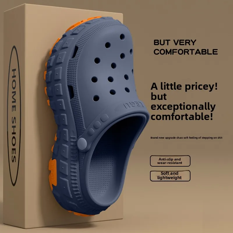 Hole shoes men's summer 2026 new deodorant and non-slip outer wear breathable outdoor driving fishing beach sandals men