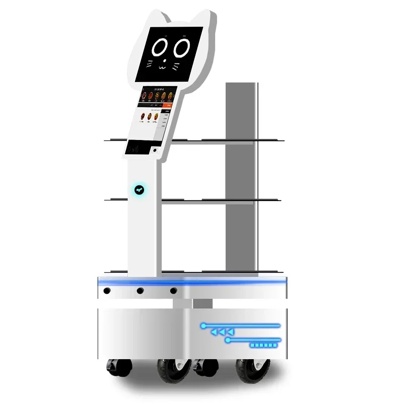 Food Delivery and Ordering Service Waiter Robot Customizable Items Autonomous Restaurant Intelligent for Sale