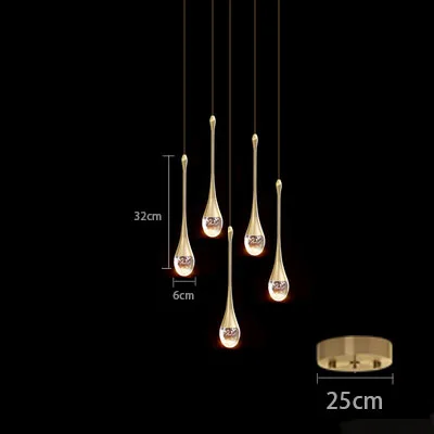 Nordic Kristallen Plafond Hanglamp Slaapkamer Bar Restaurant Cafe Hanglamp Keuken Woonkamer Home Decoratie Bedlampje