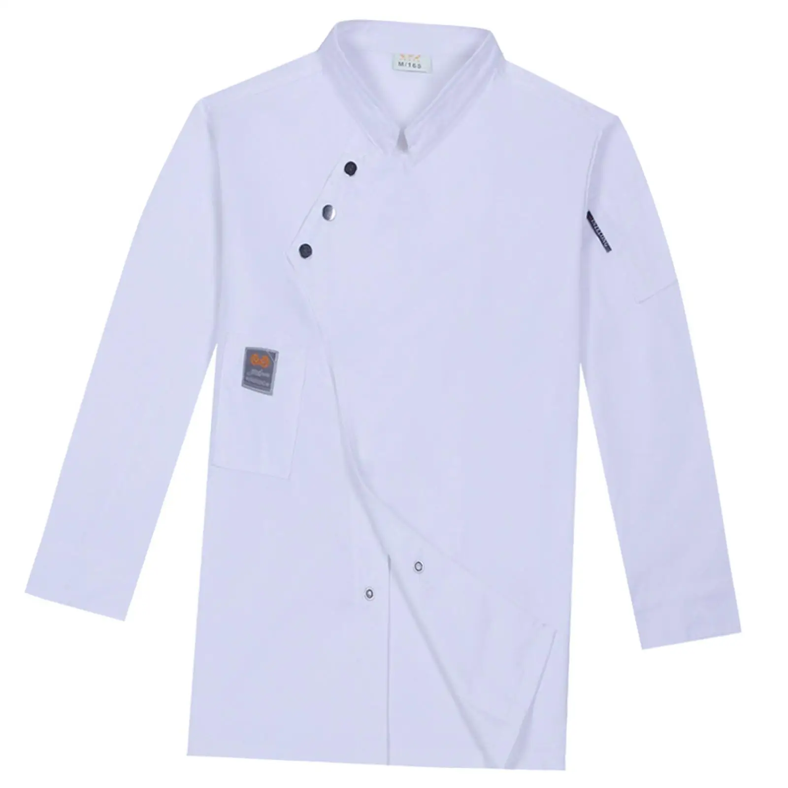 Manteau de chef respirant à manches longues avec poche, vêtements de chef légers, bouton