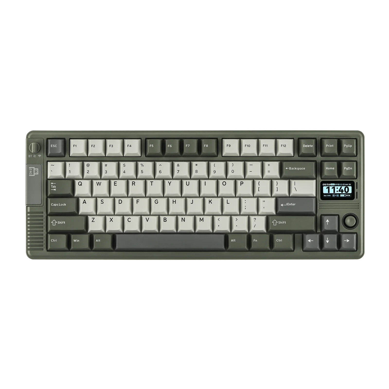 EPOMAKER RT85 75% ANSI US Layout Creamy Gasket Wired/BT/2.4Ghz Wireless Mechanical Keyboard with Joystick & DIY Screen 8000mAh
