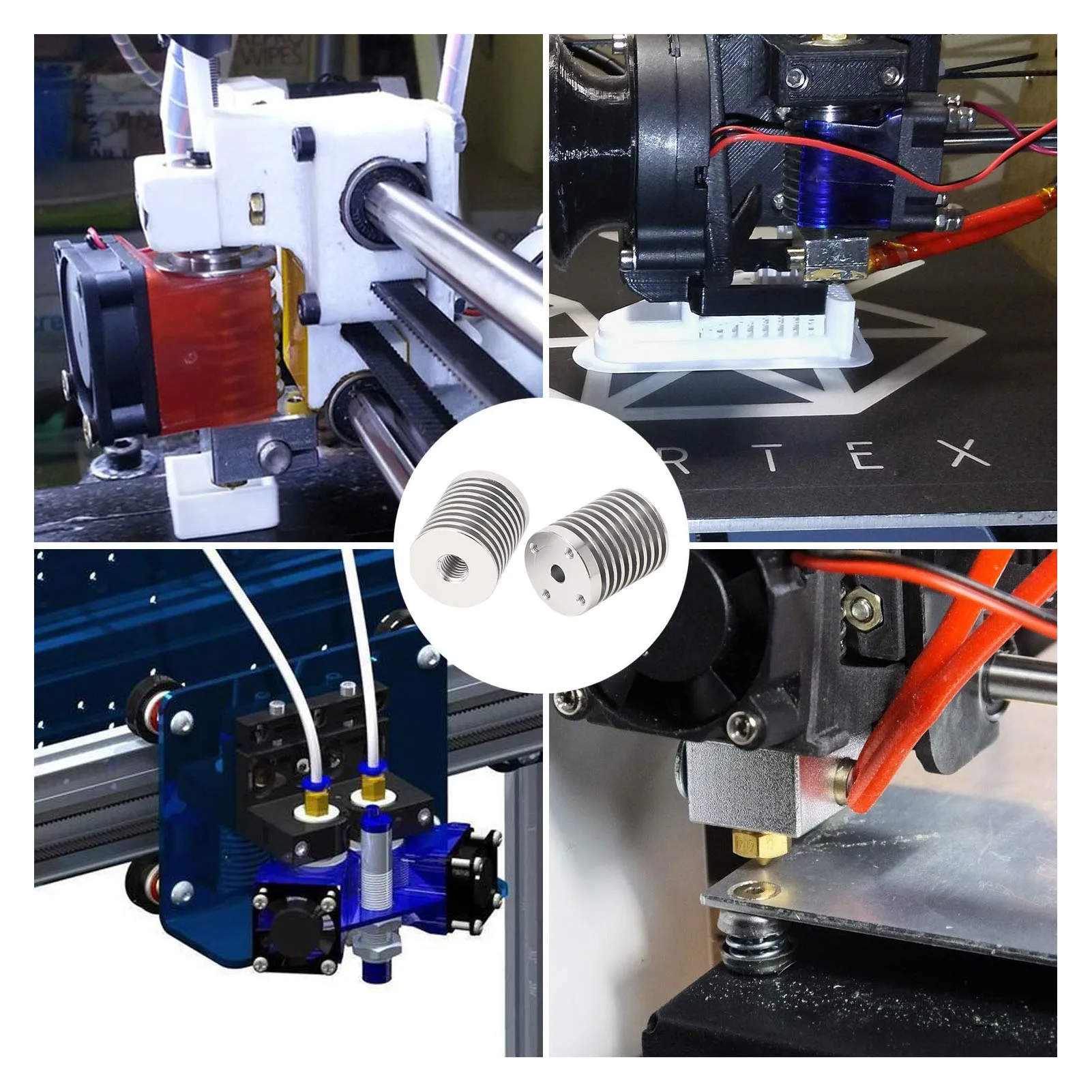 بالوعة حرارية من الألمنيوم Hotend v6 لطابعة ثلاثية الأبعاد ، 2 صانعة