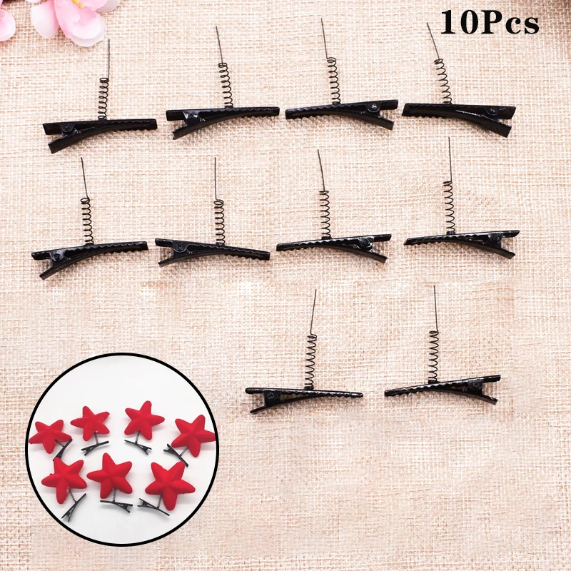 10Pcs DIY Creative Headwear With Spring Accessories Cute Shake Hair Clips Headwear DIY Tools For Women Girls