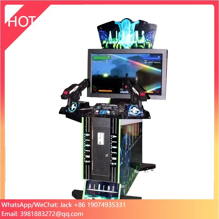

High Quality Exciting Simulator Coin Operated Kids Indoor Aliens Time Crisis 4 Arcade Shooting Game Machine