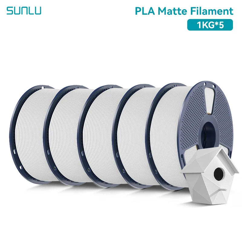 SUNLU PLA Matt 1KG/2KG/3KG/5KG/10KG 1,75mm 3D-Drucker Filament PLA Hohe Transparenz Schnelle Lieferung 1-7 Tage ab Deutschland-Lager