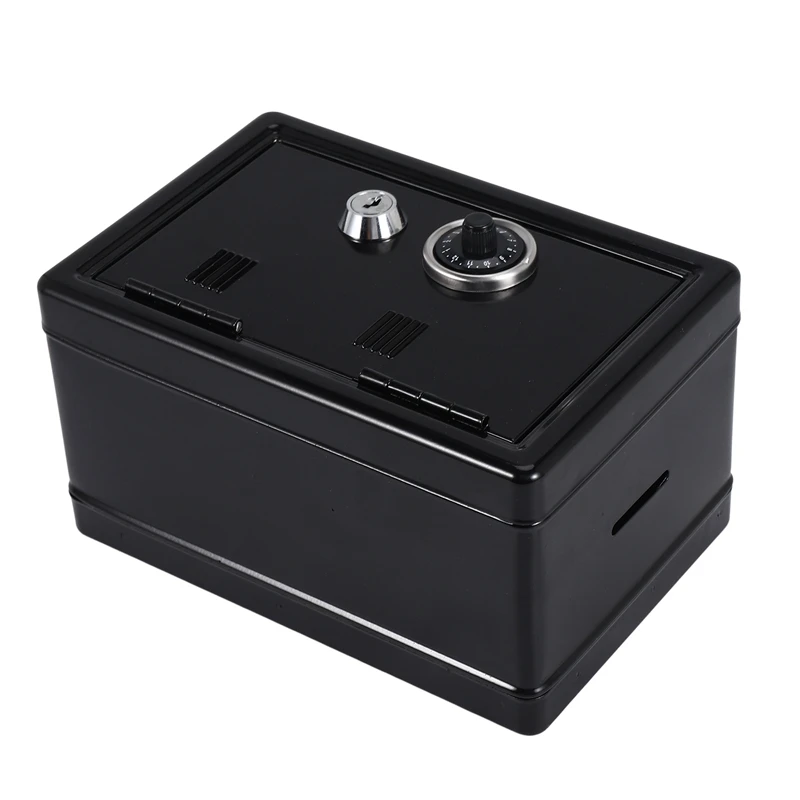 Organizzatore di cassette di sicurezza Scatola decorativa da scrivania in ferro Salvadanaio Mini armadietto in metallo Scatola di immagazzinaggio per soldi Scatola di immagazzinaggio per ragazzi